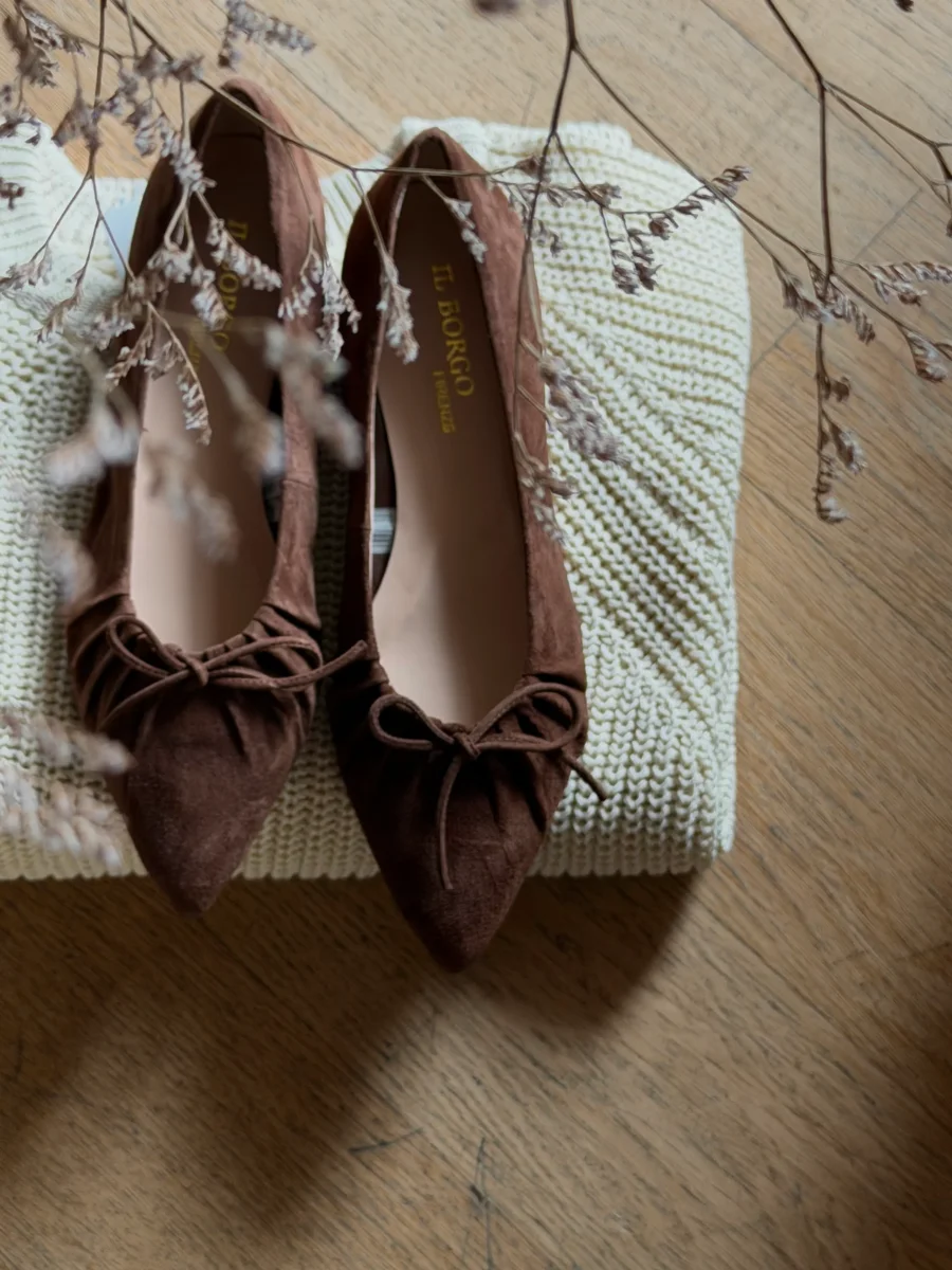 Scarpa in suede con plisse’ - immagine 4