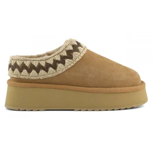 Eskimo Sabot Platform clog suede Leather Sav