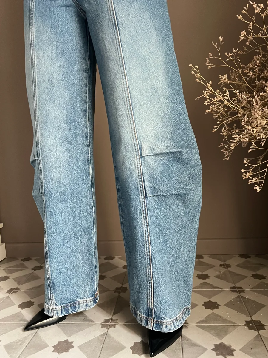 Pantalone denim wide leg “Architectural” - immagine 4
