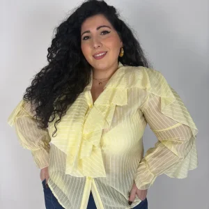 Camicia Righe e Rouches