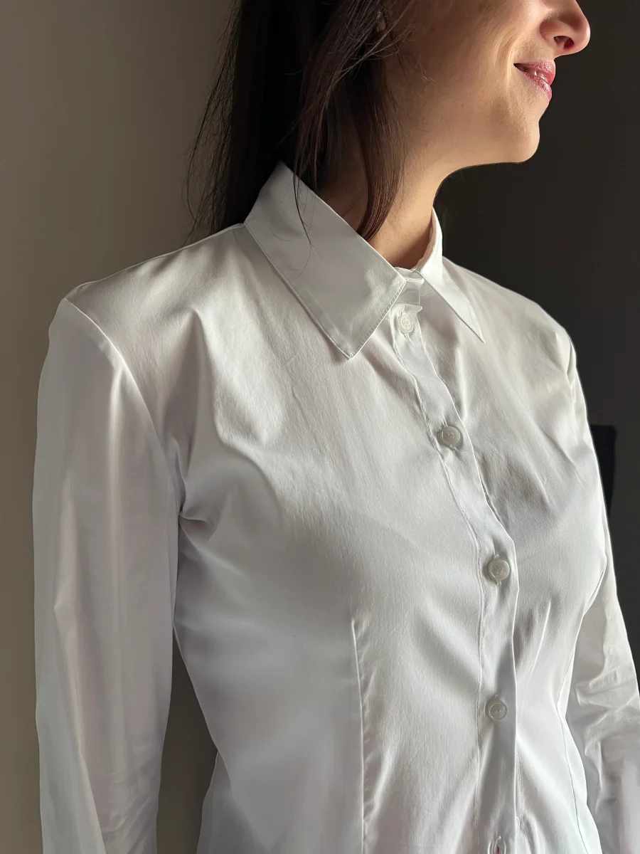 Camicia sagomata con dettaglio Fly - immagine 2