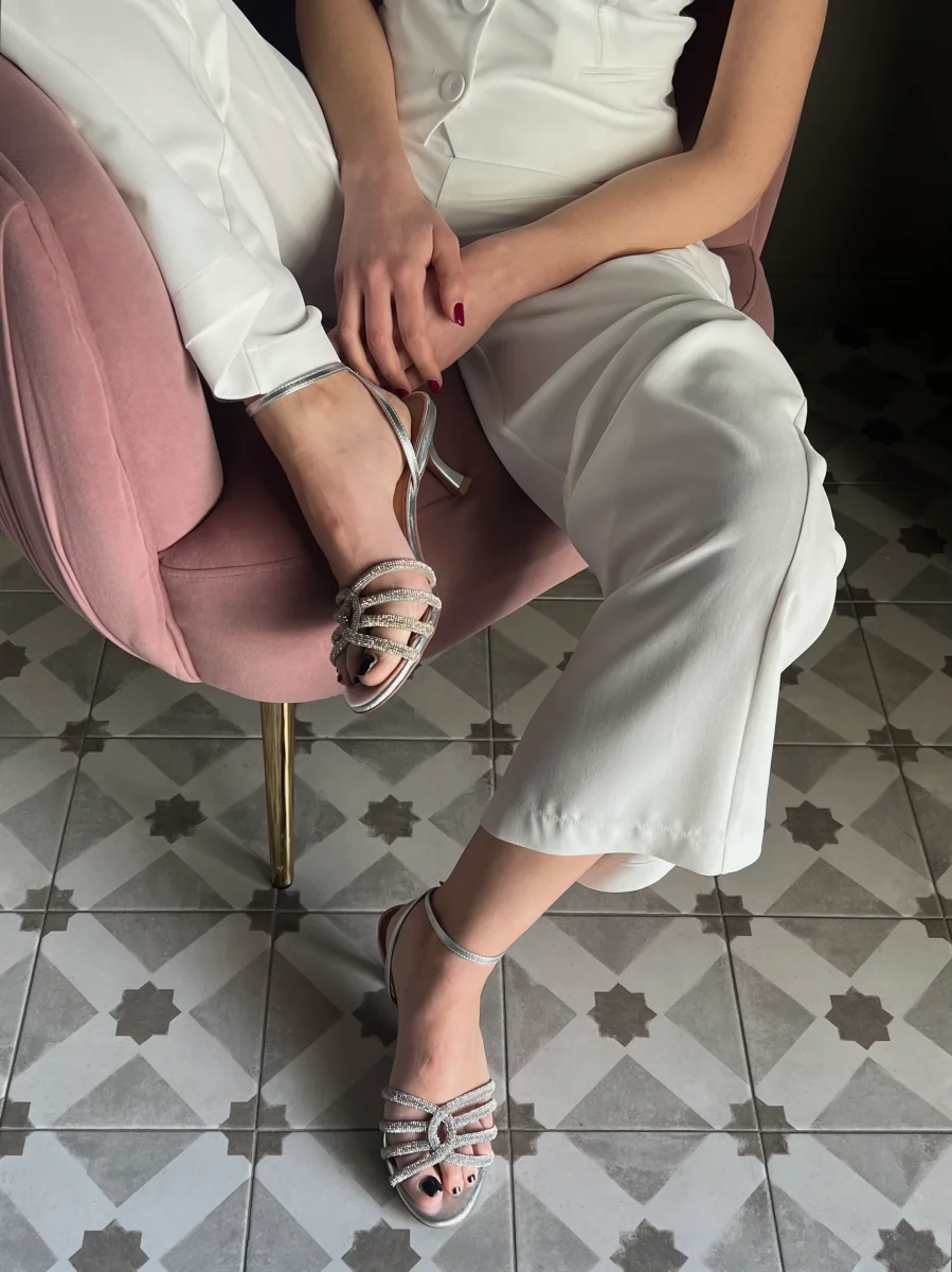Sandalo gioiello tacco 7cm - immagine 7