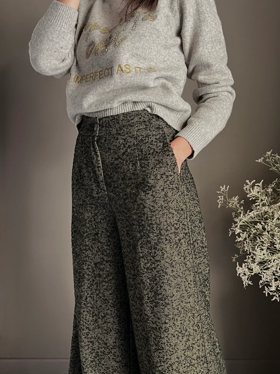 Pantalone palazzo fil-à-fil Alessia Santi - immagine 8