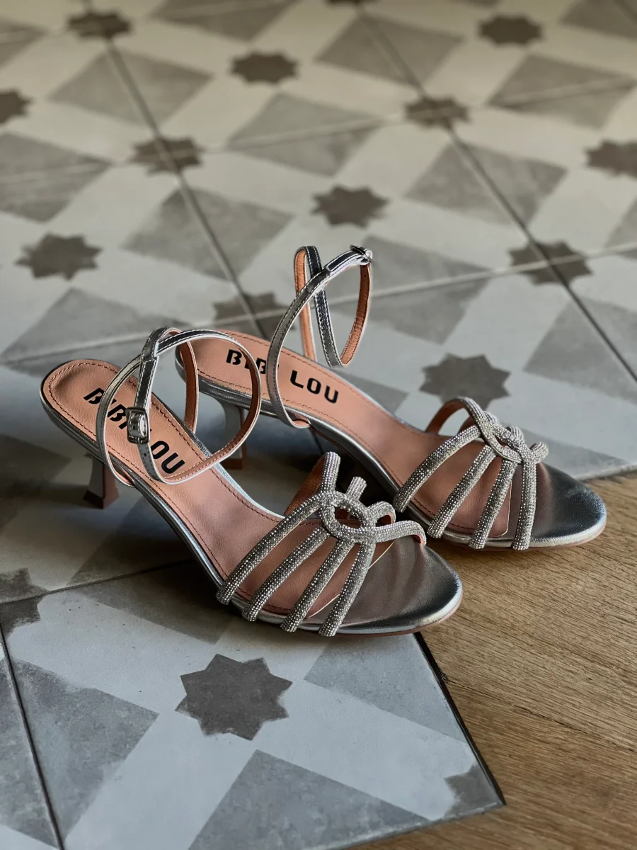 Sandalo gioiello tacco 7cm - immagine 4