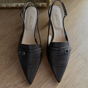 Slingback in nappa moro