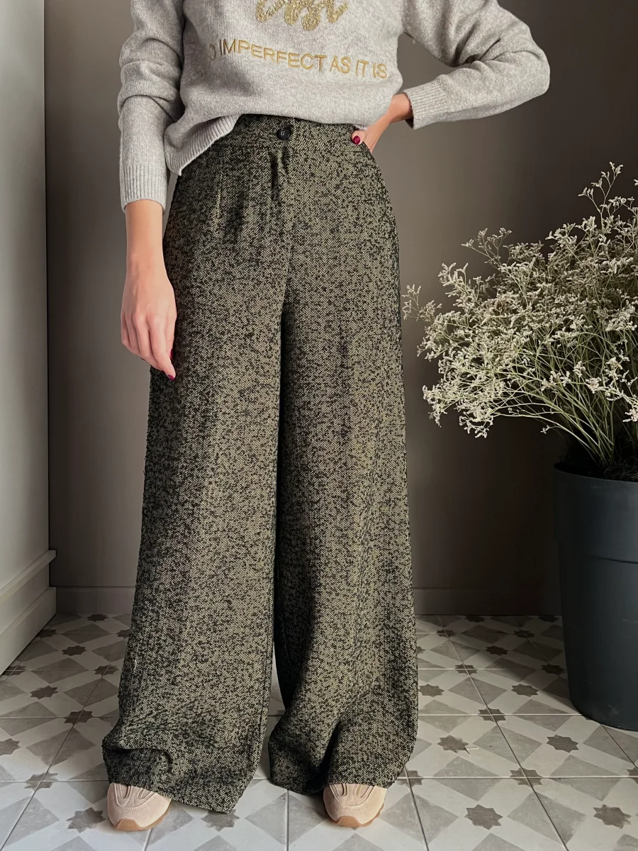 Pantalone palazzo fil-à-fil Alessia Santi - immagine 6