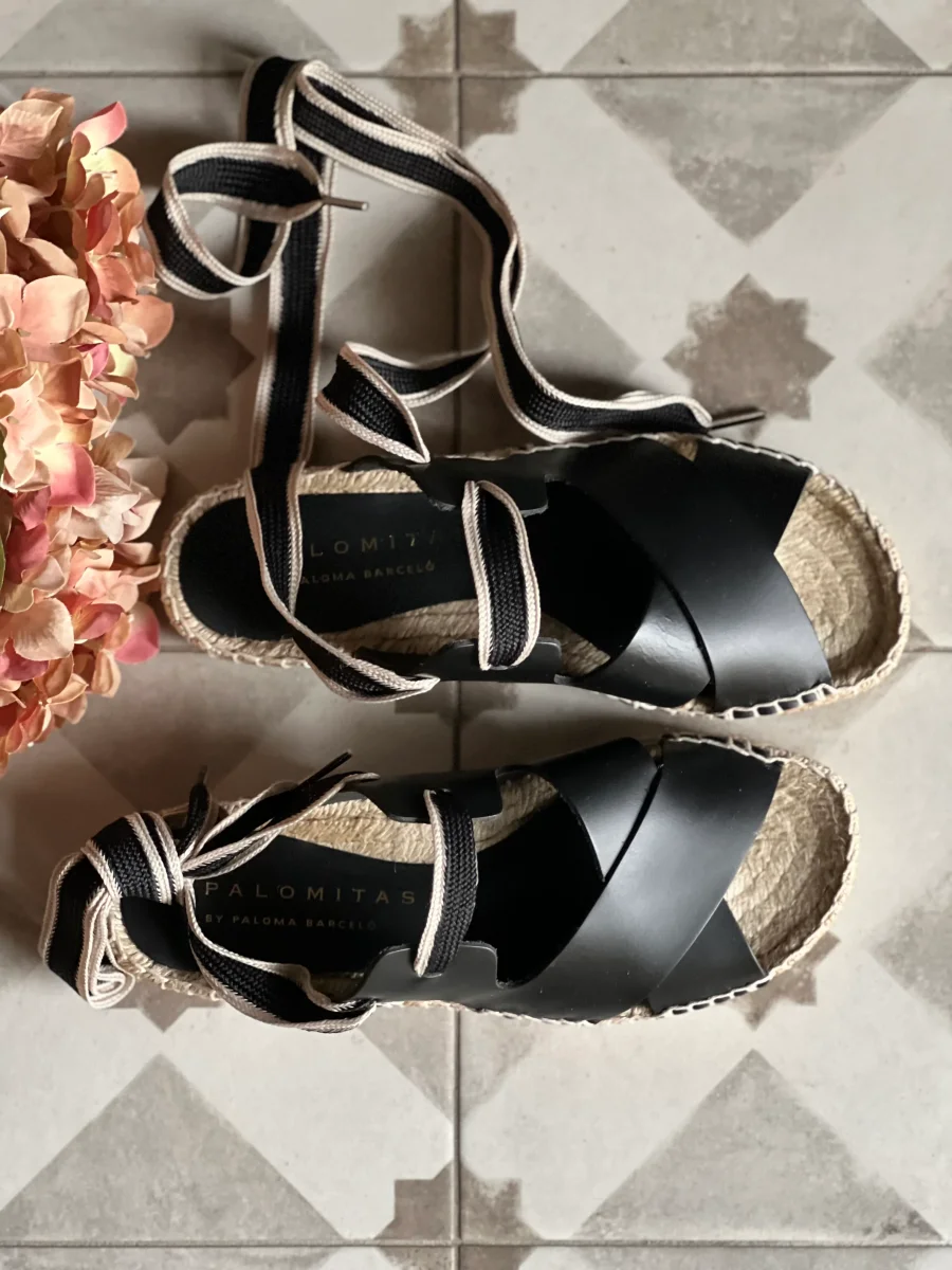 Sandalo espadrillas in pelle - immagine 9