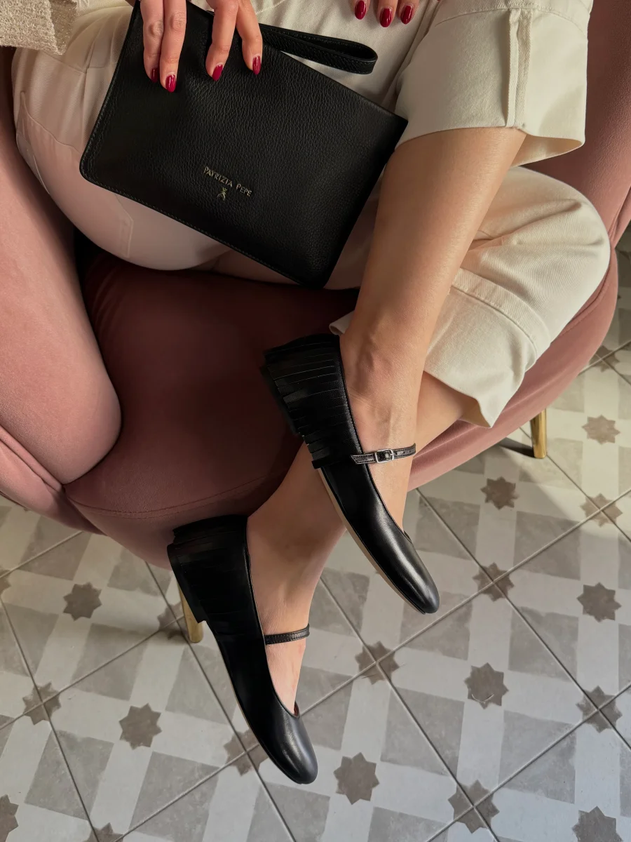 Scarpa Mary Jane con frange - immagine 8