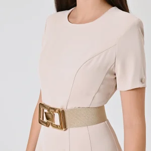 Cintura Dorata Lurex con Maxi Fibbia