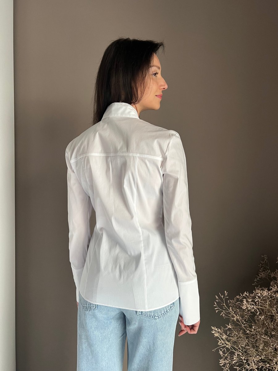 Camicia sagomata con dettaglio Fly - immagine 4