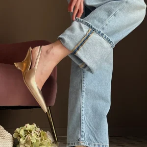 Slingback con zeppa sagomata