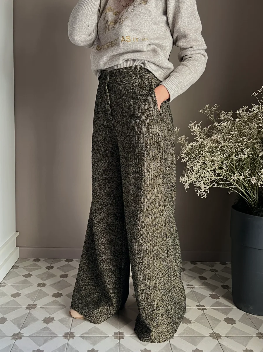 Pantalone palazzo fil-à-fil Alessia Santi - immagine 2