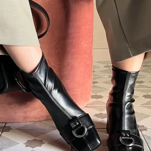 Stivaletto in nappa strech