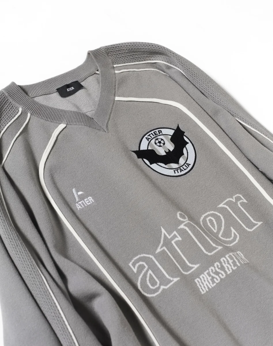 Maglia "Soccer" jacquard con ricami in 100% cotone - immagine 6