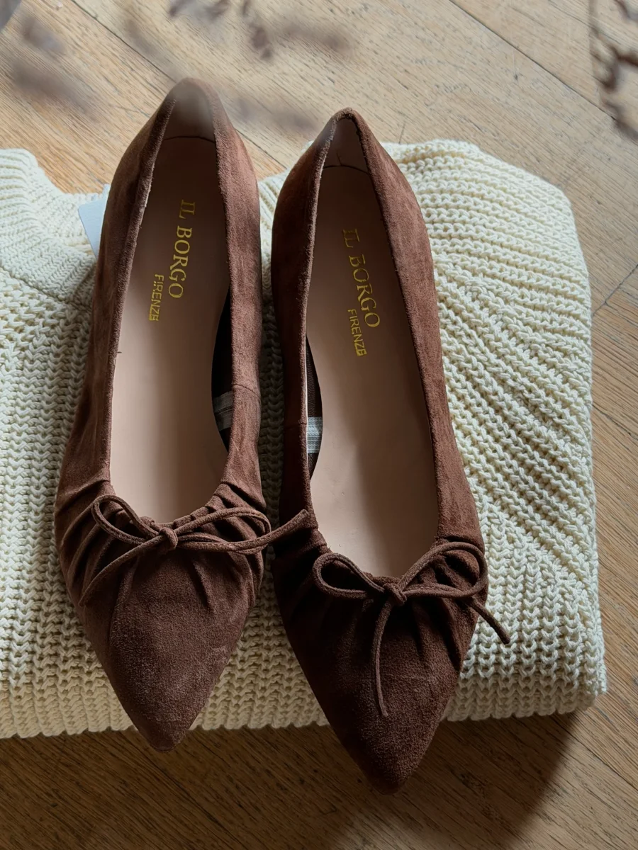 Scarpa in suede con plisse’ - immagine 6