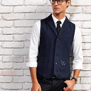 Gilet barber Herringbone