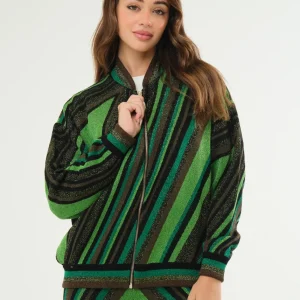 Giubbino bomber in maglia