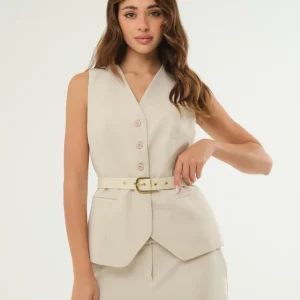 Gilet con cintura coordinata removibile